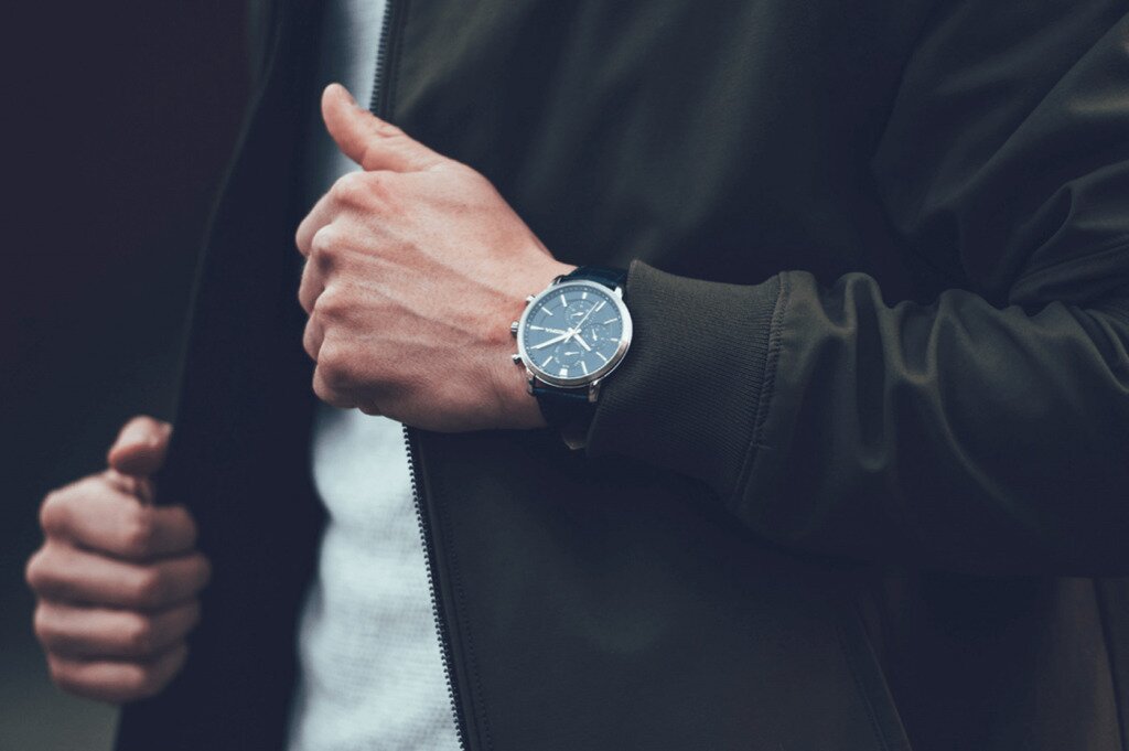 Man wearing a watch