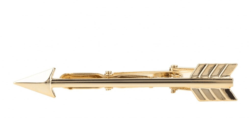 Latelita Arrow Tie Clip in gold
