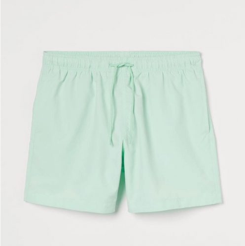 H&M mint green swim trunks