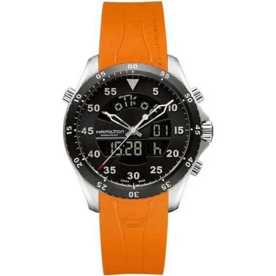 Hamilton Khaki Flight Timer analog digital watch
