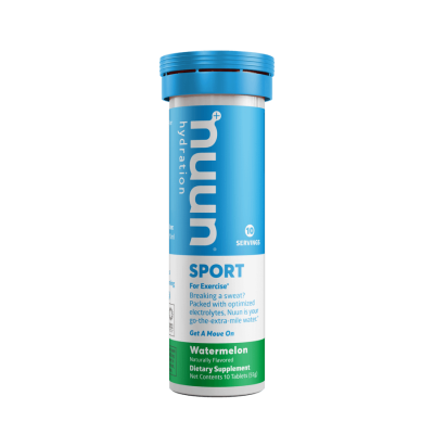 Nuun electrolyte hydration tablets in watermelon