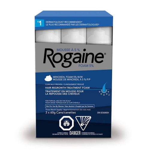 Rogaine 5% Minoxidil Extra Strength Hair Regrowth Treatment Foam