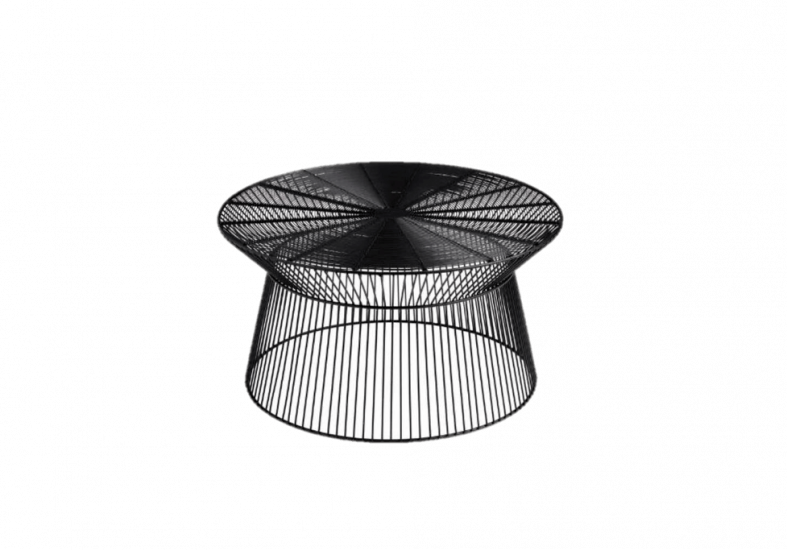 World Market Round Black Metal Zeke Outdoor Coffee Table