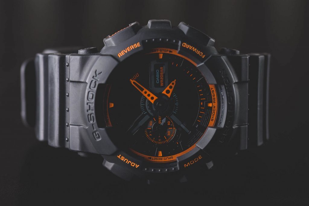 Close-up of Casio G-Shock Watch