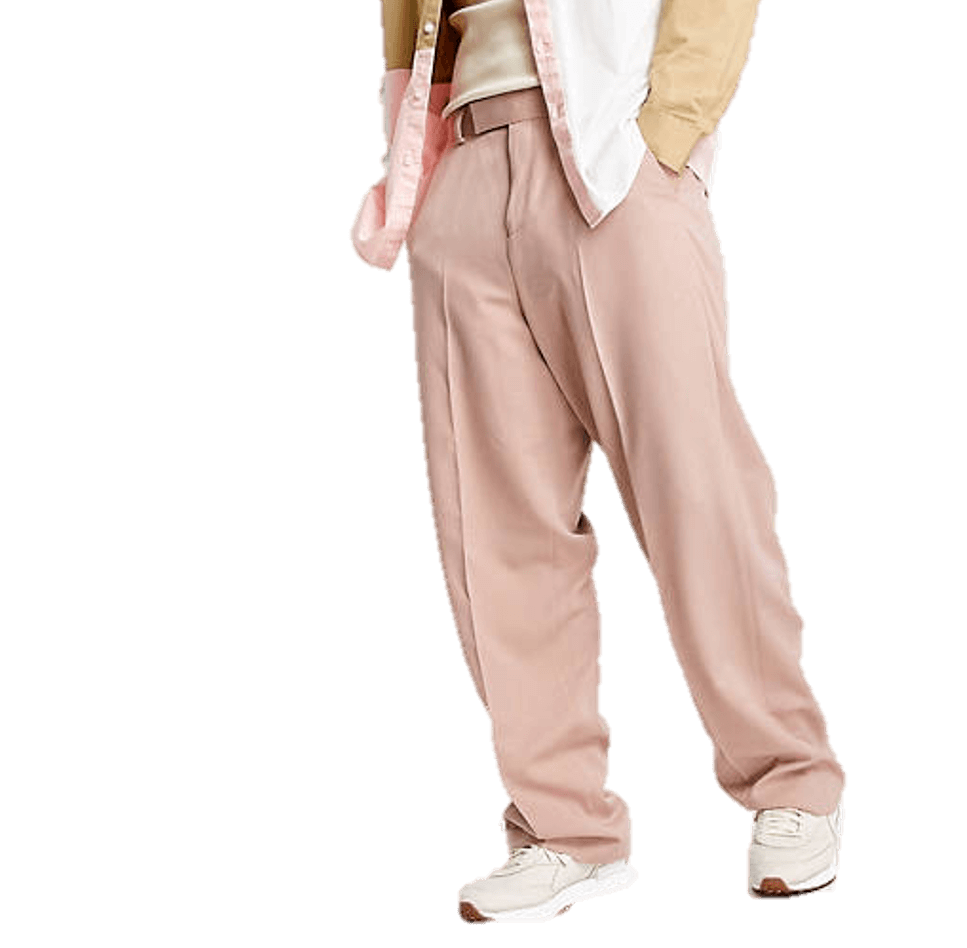 Asos Wide-Leg Smart Pants in Pink