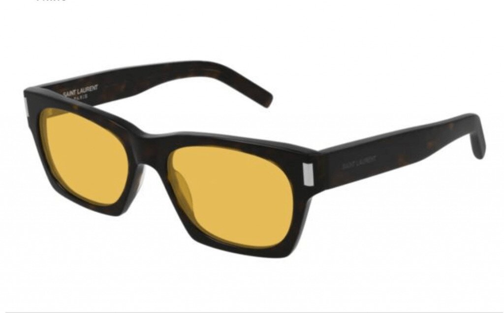 Saint Laurent yellow-tinted sungalsses