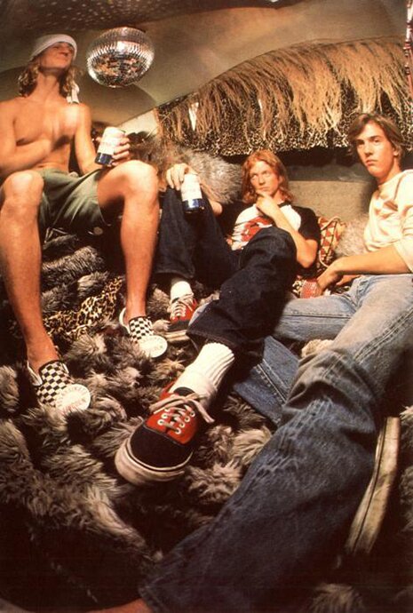 Jeff Spicoli (played by Sean Penn) and friends wearing Vans from Fast Times at Ridgemont High