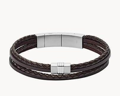 Fossil Multi-strand braided leather bracelet