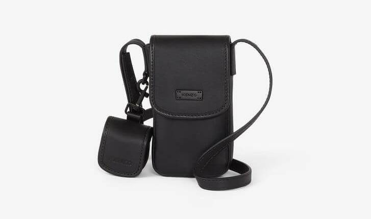 Kenzo courier crossbody leather phone holder