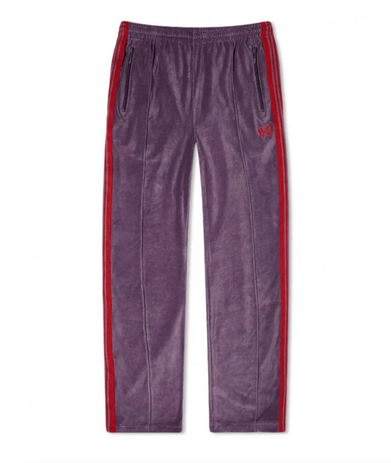 Needles velour track pants in purple