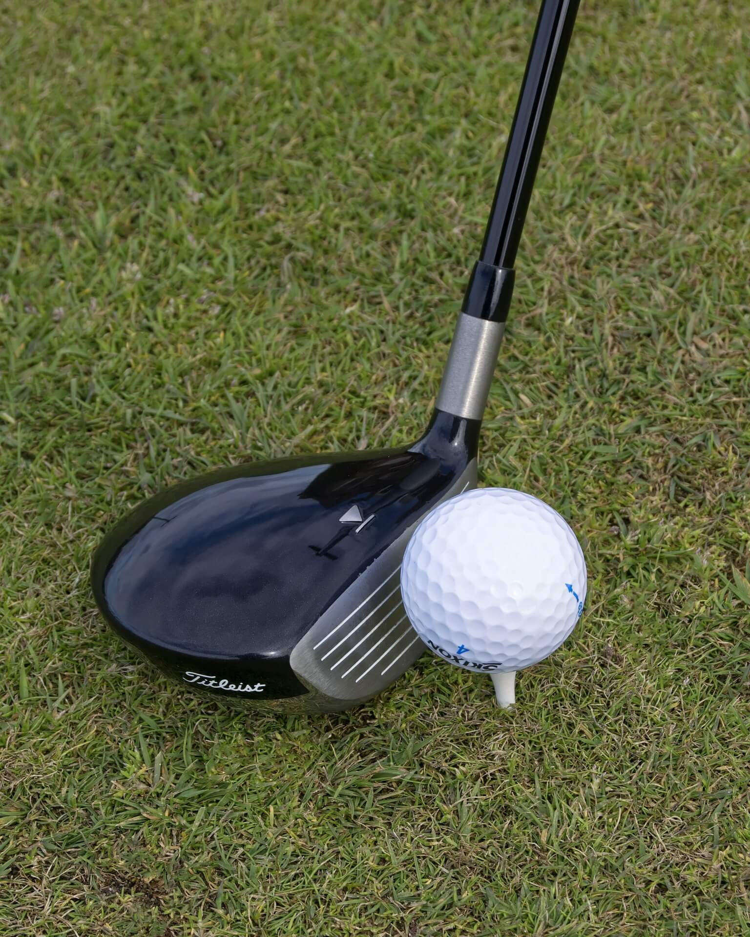 Close up of Titleist fairway wood golf club