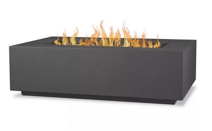 Aegean Large Rectangle LP Fire Table