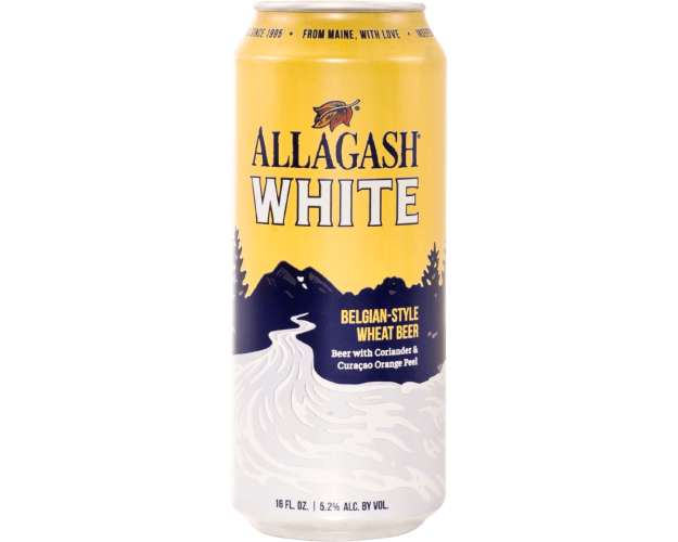 Can of Allagash White Wheat beer