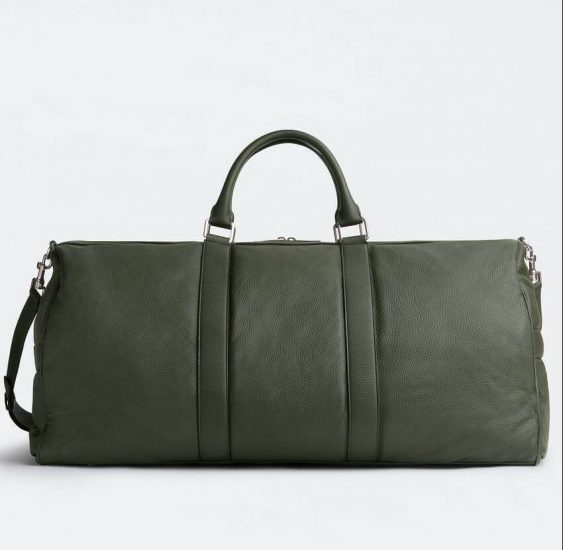 Bottega Veneta classic pillow duffle bag in camping green