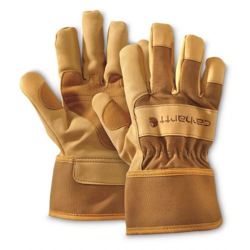 Carhartt brown leather work gloves