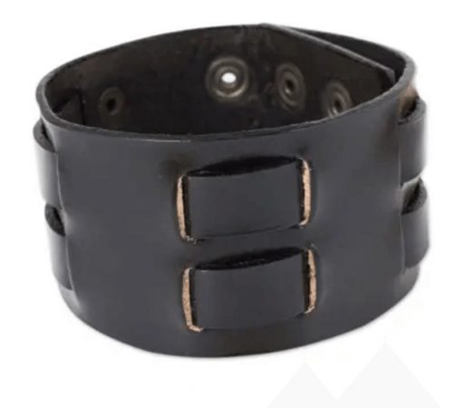 Chaloemphon leather cuff bracelet