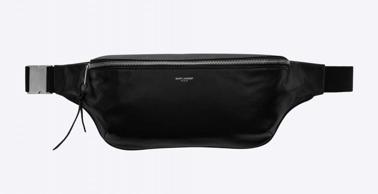 City Saint Laurent crossbody bag in lambskin and cotton