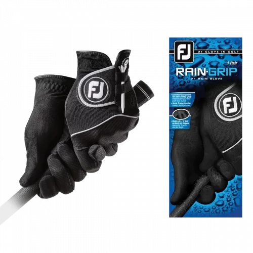 FootJoy RainGrip golf gloves with box