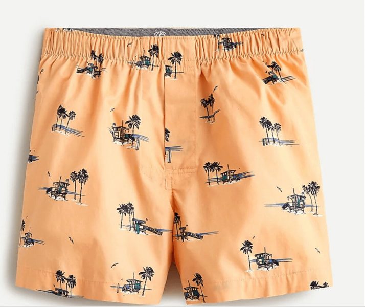Beach Blue Life is Good Mens Anchor Boxer Brief
