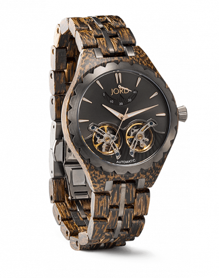 Jord Meridian black palm watch