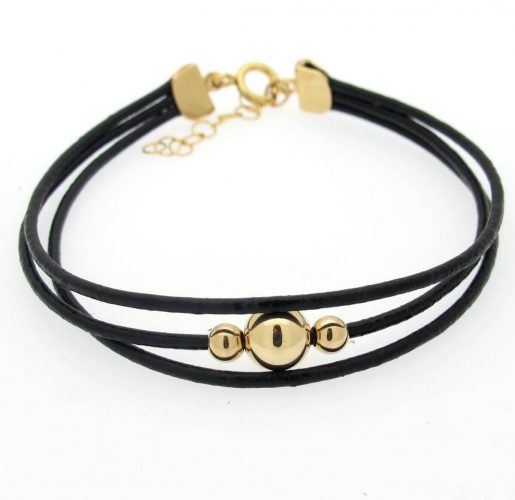 Nadin Design leather cord bracelet