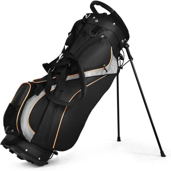 Tangkula stand golf bag with 8-way divider
