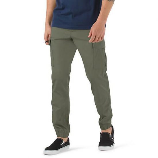 Vans Service Cargo slim jogger pant in olive green