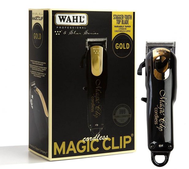 Wahl 5 Star Limited Edition Cordless Magic Clip Black & Gold Clipper
