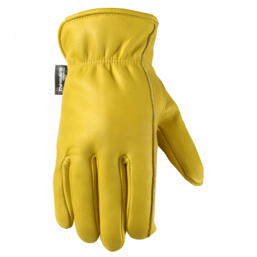 Wells Lamont yellow leather gloves