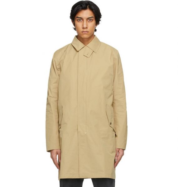 Man in Rag & Bone trench coat